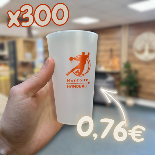 300 Gobelets personnalisés