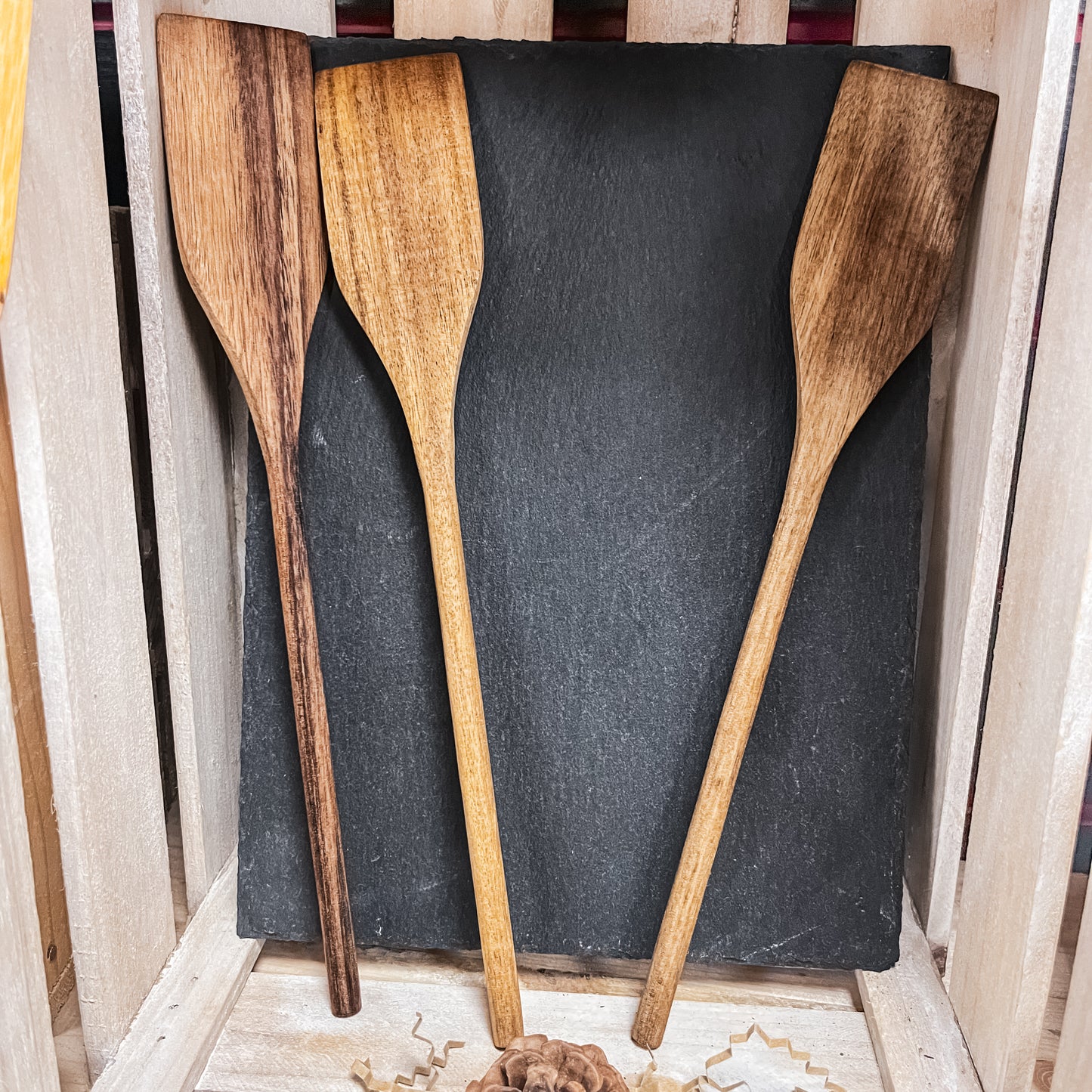 Spatule plate en bois