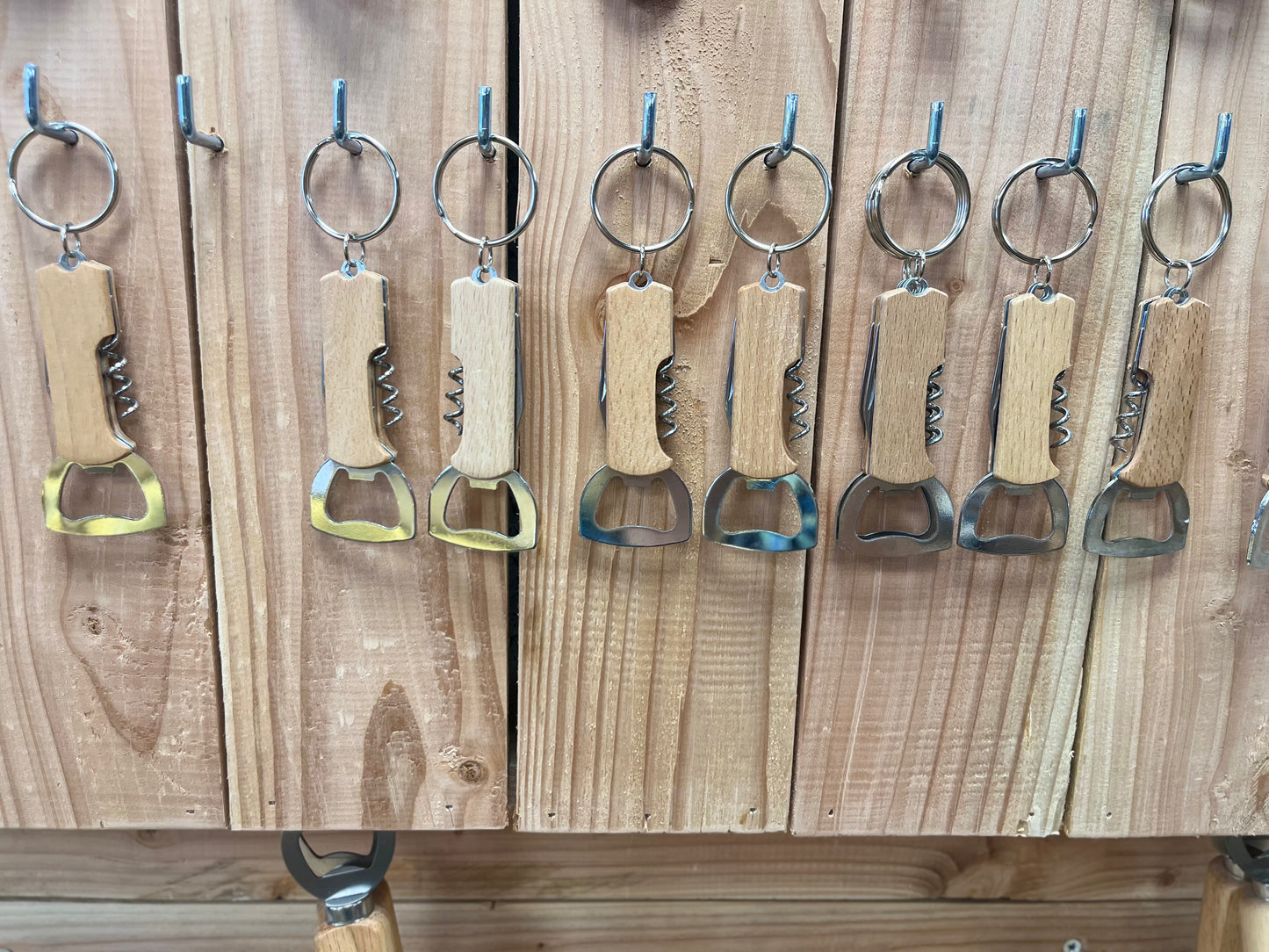 Porte clé décapsuleur & tire bouchon