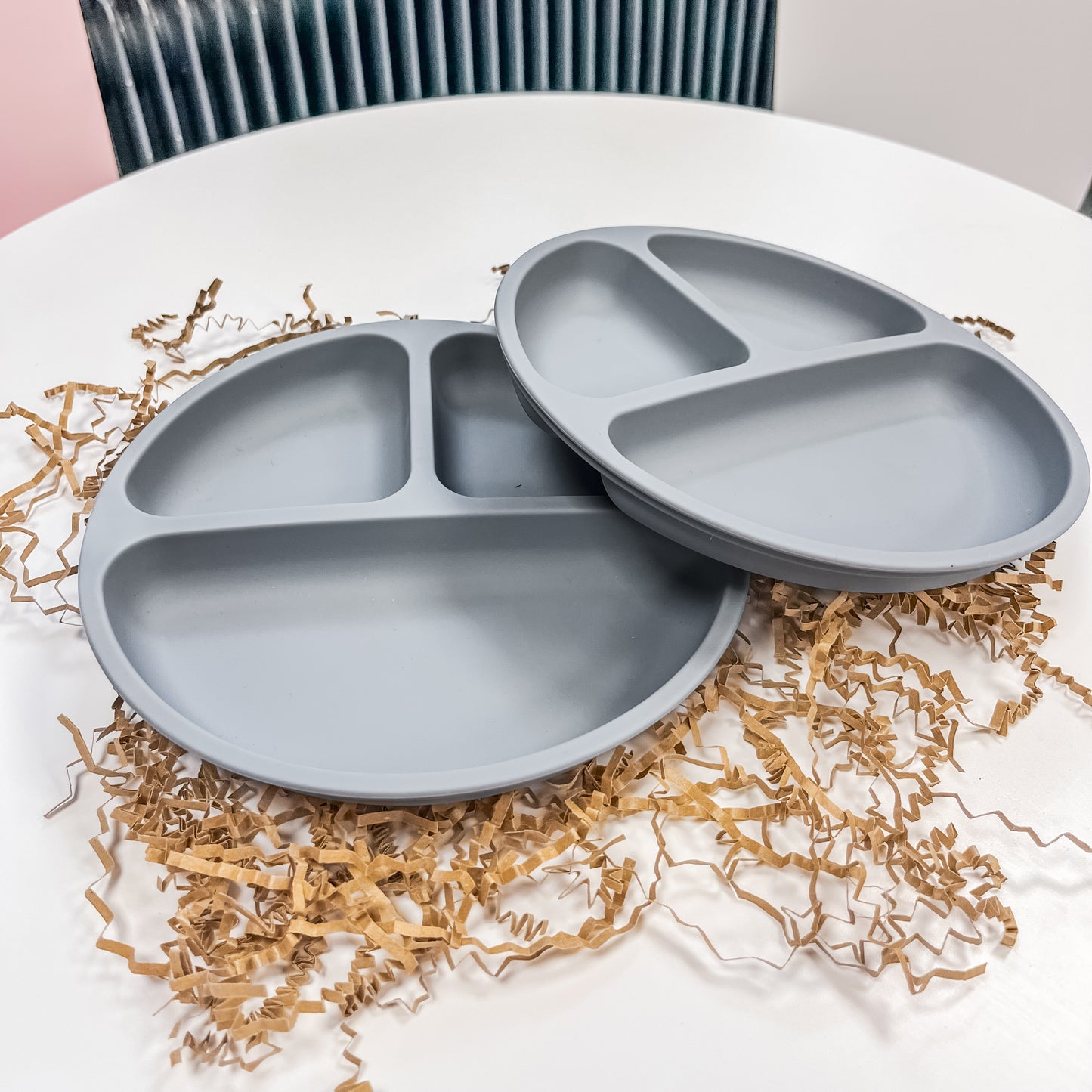 Assiette avec compartiments