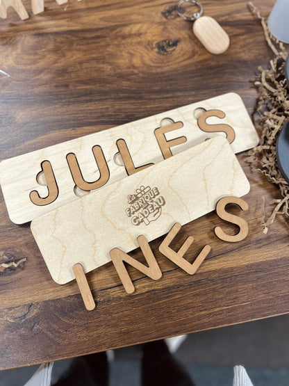 Puzzle Prénom Personnalisé