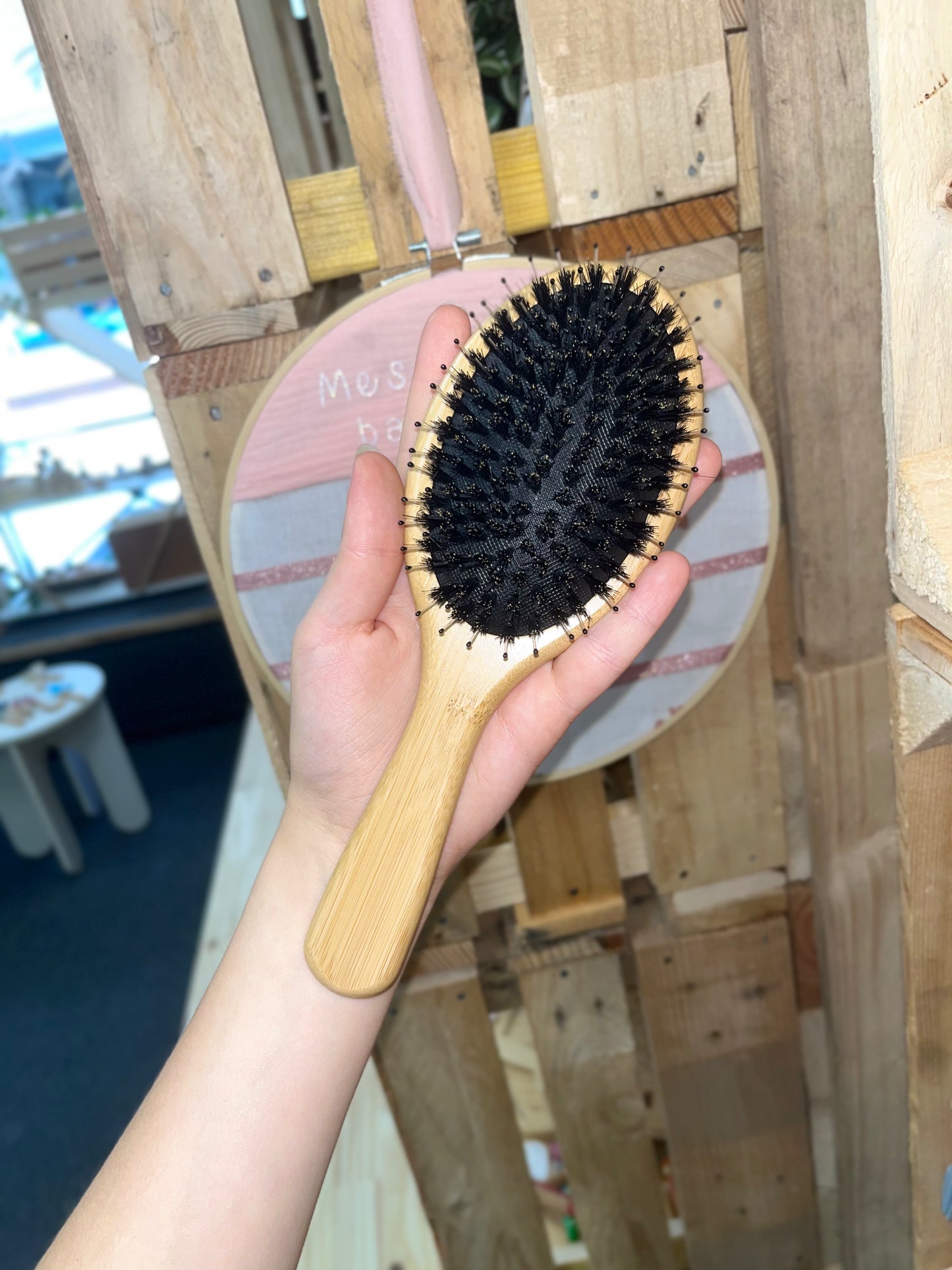 brosse en poil de sangliers