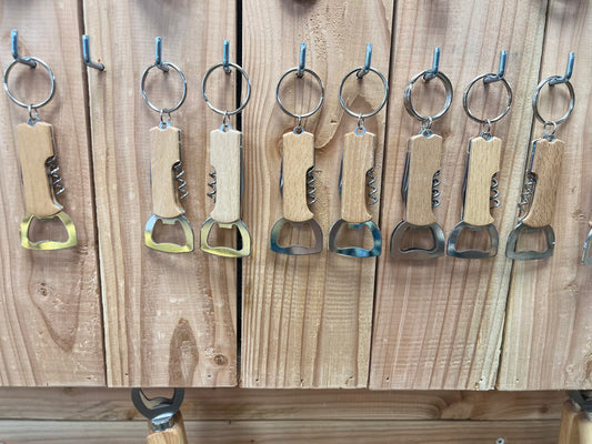 Porte clé décapsuleur & tire bouchon