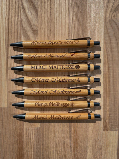 Stylo Bambou Personnalisable